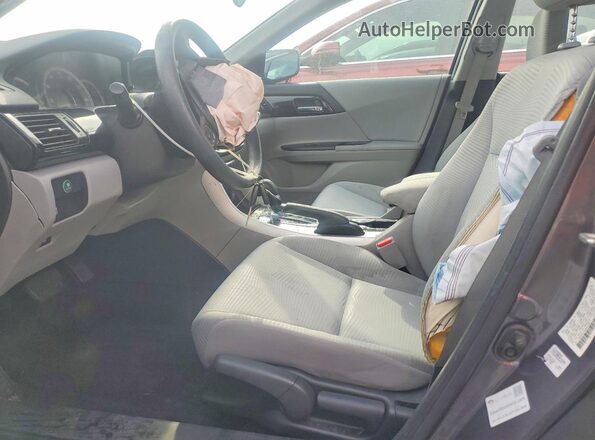 1HGCR2F3XGA036817 2016 HONDA ACCORD Gray წინა სალონის ხედი
