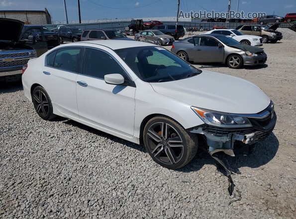 1HGCR2F50GA165733 2016 HONDA ACCORD White Delantero derecho