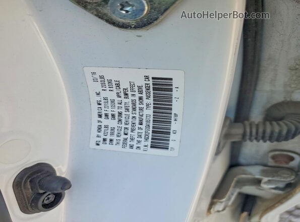 1HGCR2F50GA165733 2016 HONDA ACCORD White Vista del compartimento del motor