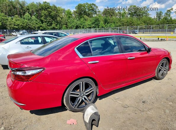 1HGCR2F50HA152207 2017 HONDA ACCORD Red უკანა მარჯვენა