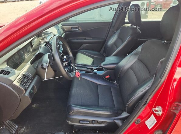 1HGCR2F50HA152207 2017 HONDA ACCORD Red წინა სალონის ხედი
