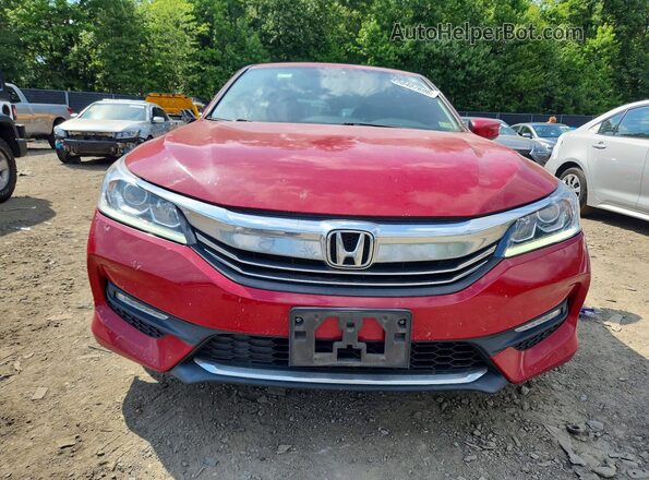 1HGCR2F50HA152207 2017 HONDA ACCORD Red წინა ხედი