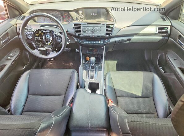1HGCR2F50HA152207 2017 HONDA ACCORD Red წინა პანელის ხედი