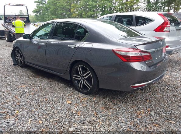 1HGCR2F51GA206435 2016 HONDA ACCORD Gray Rear left