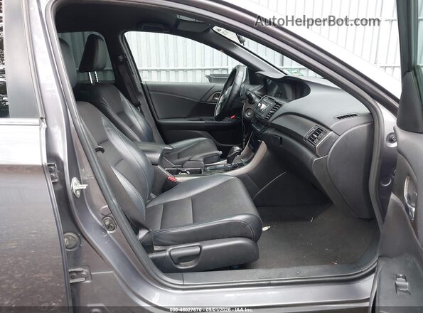 1HGCR2F51GA206435 2016 HONDA ACCORD Gray Front interior view