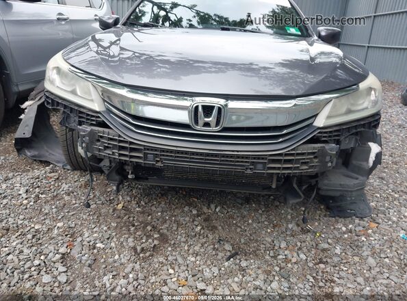 1HGCR2F51GA206435 2016 HONDA ACCORD Gray Front view