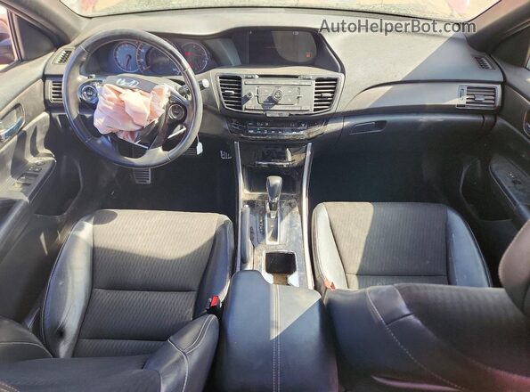 1HGCR2F53HA053414 2017 HONDA ACCORD Red Вид панелі приладів