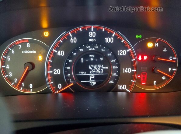 1HGCR2F54HA070285 2017 HONDA ACCORD White Вид щитка приладів