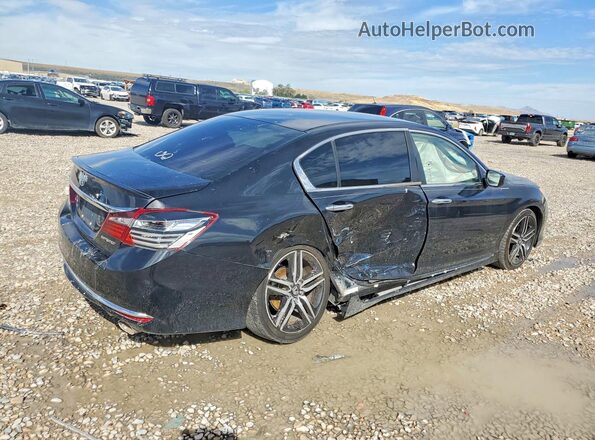 1HGCR2F55GA245478 2016 HONDA ACCORD Black Tył prawy