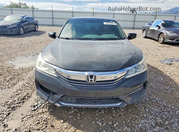 1HGCR2F55GA245478 2016 HONDA ACCORD Black Widok z przodu