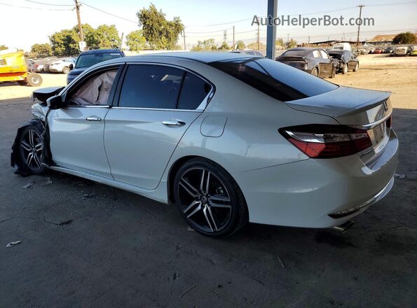 1HGCR2F56HA107384 2017 HONDA ACCORD White Задня ліва чверть