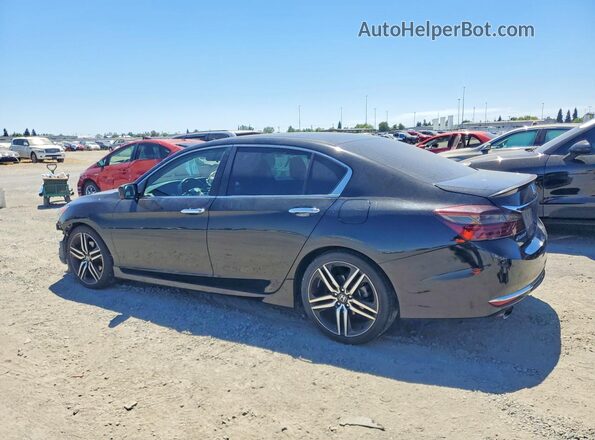 1HGCR2F57GA173084 2016 HONDA ACCORD Black Tył lewy