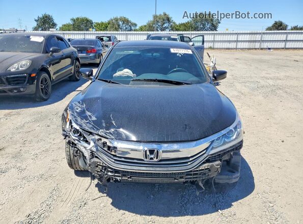 1HGCR2F57GA173084 2016 HONDA ACCORD Black Widok z przodu