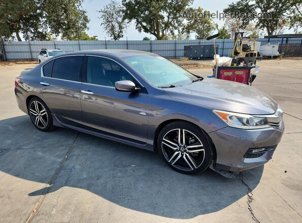 1HGCR2F57HA054811 2017 HONDA ACCORD Gray წინა მარჯვენა