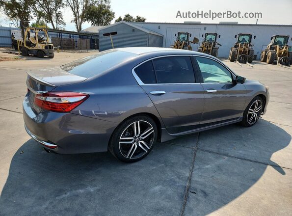 1HGCR2F57HA054811 2017 HONDA ACCORD Gray უკანა მარჯვენა