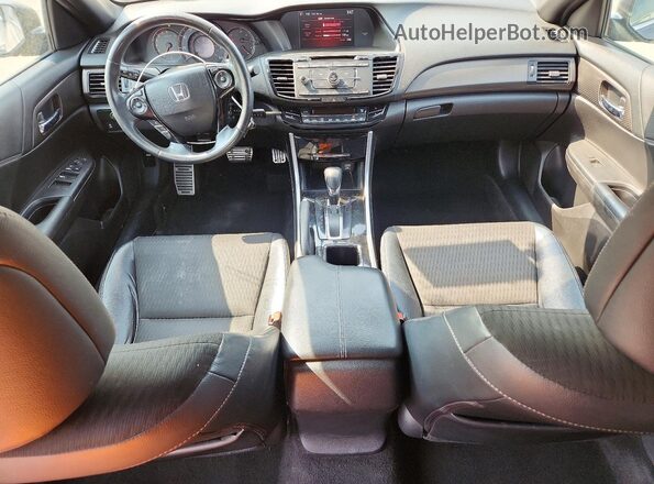 1HGCR2F57HA054811 2017 HONDA ACCORD Gray წინა პანელის ხედი