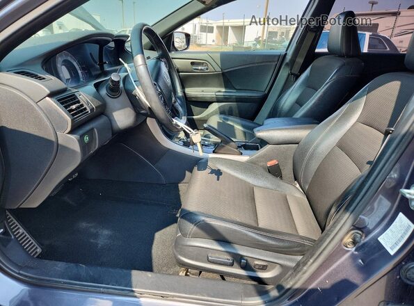 1HGCR2F57HA054811 2017 HONDA ACCORD Gray წინა სალონის ხედი