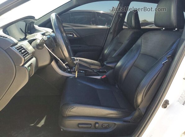 1HGCR2F58GA193540 2016 HONDA ACCORD White Вид салону спереду