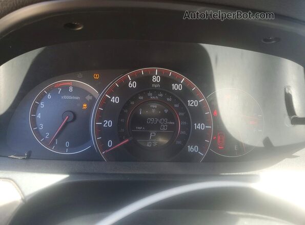 1HGCR2F58GA193540 2016 HONDA ACCORD White Вид щитка приладів