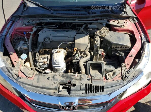 1HGCR2F5XHA048825 2017 HONDA ACCORD Красный Вид задней части салона