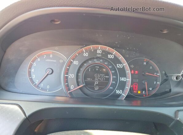 1HGCR2F5XHA048825 2017 HONDA ACCORD Красный Вид щитка приборов