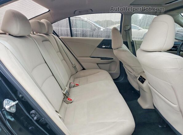 1HGCR2F75GA003517 2016 HONDA ACCORD Black Widok tylnych siedzeń