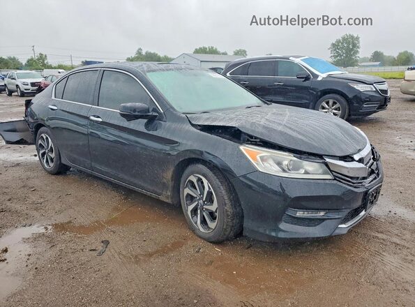 1HGCR2F75GA003517 2016 HONDA ACCORD Black Przód prawy