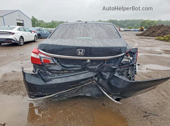 1HGCR2F75GA003517 2016 HONDA ACCORD Black Widok z tyłu