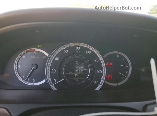 1HGCR2F77GA116465 2016 HONDA ACCORD White Instrument cluster view