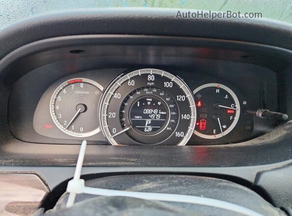 1HGCR2F7XHA159599 2017 HONDA ACCORD Черный Вид щитка приборов
