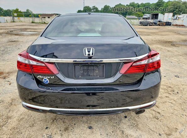 1HGCR2F80GA012473 2016 HONDA ACCORD Черный Вид сзади