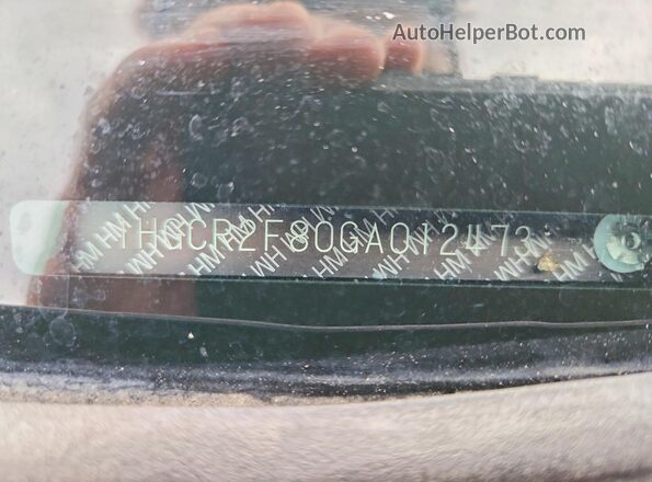 1HGCR2F80GA012473 2016 HONDA ACCORD Черный Вид наклейки с VIN-кодом