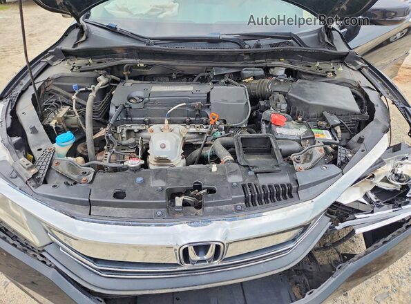 1HGCR2F80GA012473 2016 HONDA ACCORD Черный Вид задней части салона