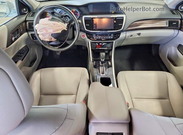 1HGCR2F80GA078554 2016 HONDA ACCORD Silver Widok deski rozdzielczej
