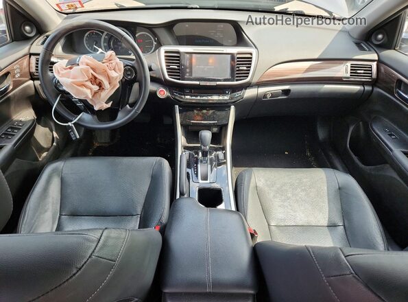1HGCR2F82HA307818 2017 HONDA ACCORD Charcoal Вид панелі приладів