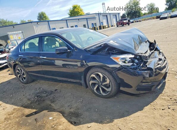1HGCR2F83HA226441 2017 HONDA ACCORD Black Przód prawy
