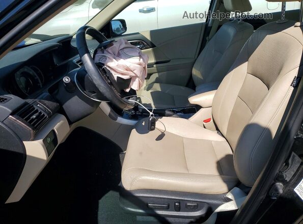 1HGCR2F83HA226441 2017 HONDA ACCORD Black Widok wnętrza z przodu