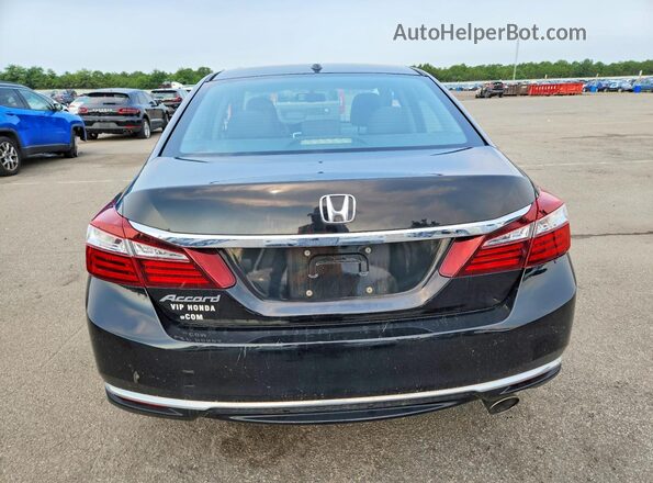 1HGCR2F85HA105135 2017 HONDA ACCORD Black Вид ззаду