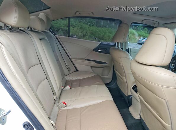 1HGCR2F86GA005298 2016 HONDA ACCORD White Rear seats view