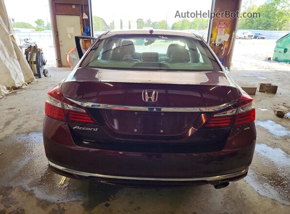 1HGCR2F86GA072760 2016 HONDA ACCORD Purple Widok z tyłu