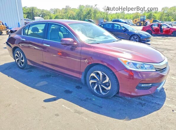 1HGCR2F86HA292322 2017 HONDA ACCORD Бордовый Передняя правая четверть