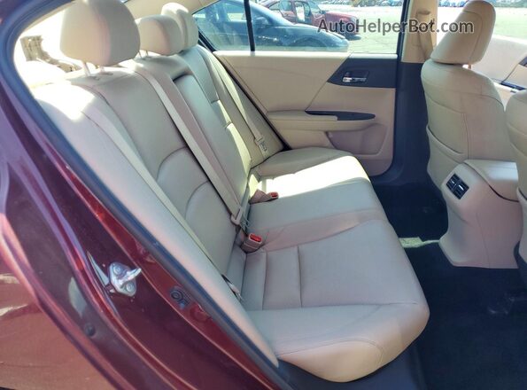 1HGCR2F86HA292322 2017 HONDA ACCORD Бордовый Вид задних сидений