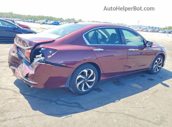 1HGCR2F86HA292322 2017 HONDA ACCORD Бордовый Задняя правая четверть