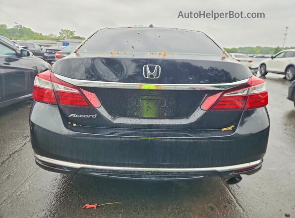 1HGCR2F98GA107405 2016 HONDA ACCORD Black Widok z tyłu
