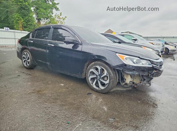 1HGCR2F98GA107405 2016 HONDA ACCORD Black Przód prawy