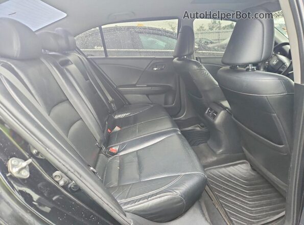 1HGCR2F98GA107405 2016 HONDA ACCORD Black Widok tylnych siedzeń
