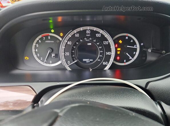 1HGCR2F98GA107405 2016 HONDA ACCORD Black Widok zestawu wskaźników