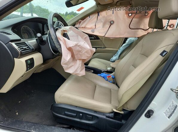 1HGCR3F00HA036239 2017 HONDA ACCORD White Widok wnętrza z przodu