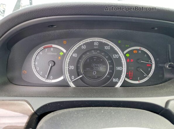 1HGCR3F82GA010648 2016 HONDA ACCORD Серебряный Вид щитка приборов