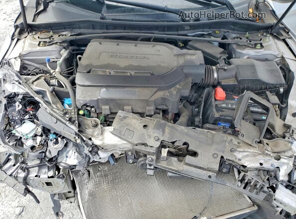 1HGCR3F82GA010648 2016 HONDA ACCORD Серебряный Вид задней части салона